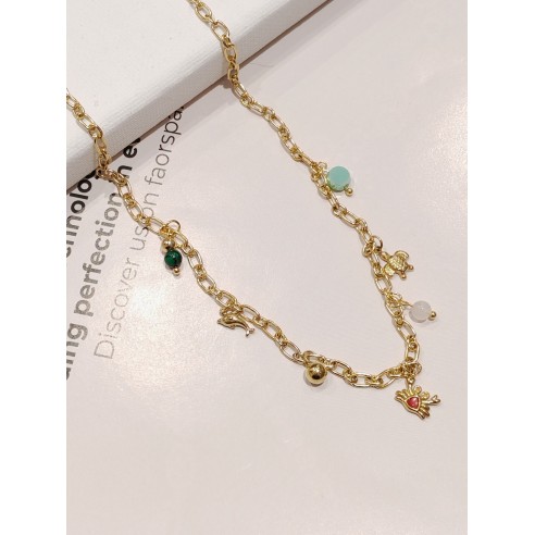 Collier acier inoxydable femme N011