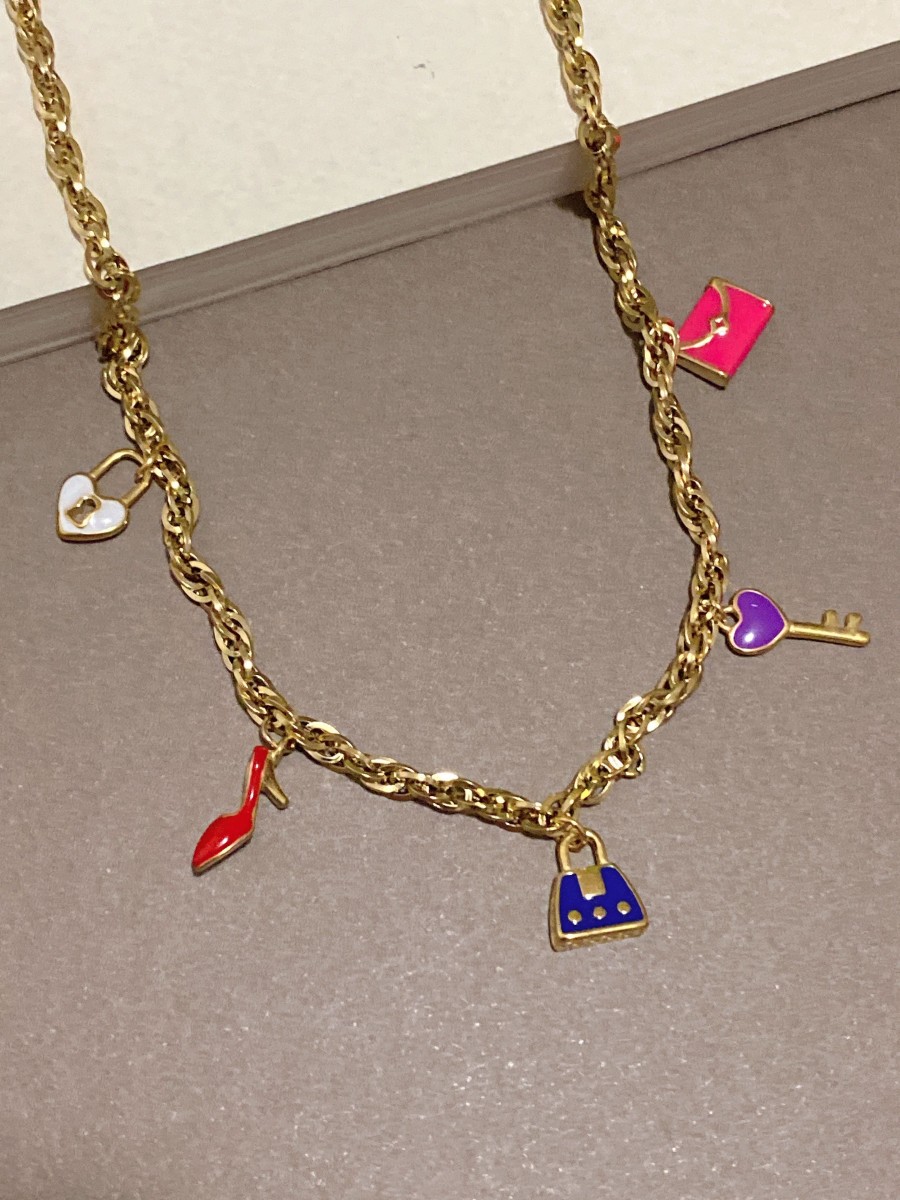 Collier acier inoxydable femme N014