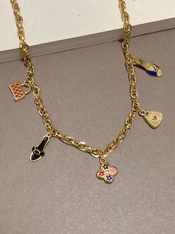 Collier acier inoxydable femme N015