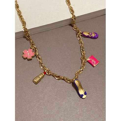 Collier acier inoxydable femme N016