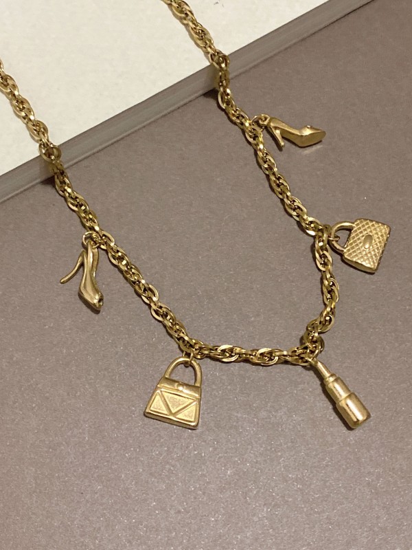 Collier acier inoxydable femme N018