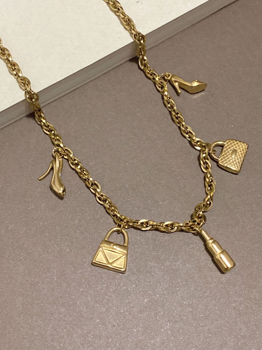 Collier acier inoxydable femme N018