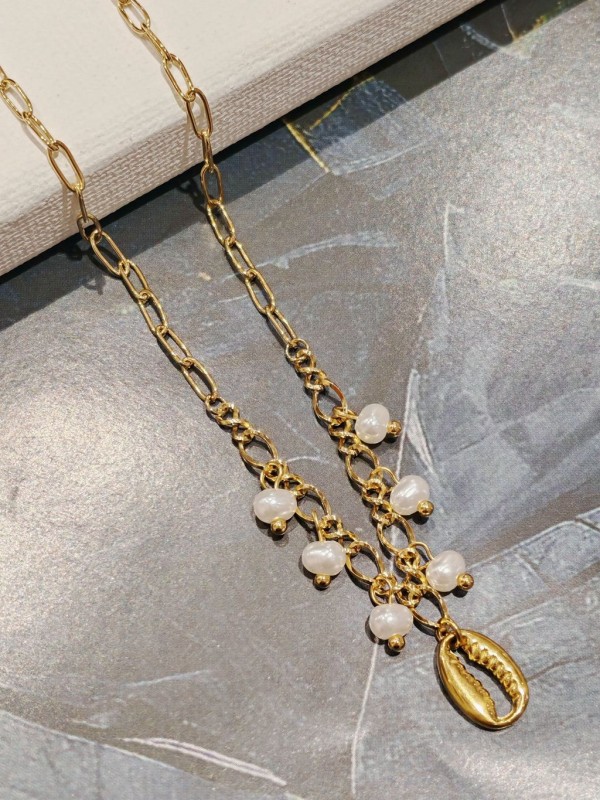 Collier acier inoxydable femme N042