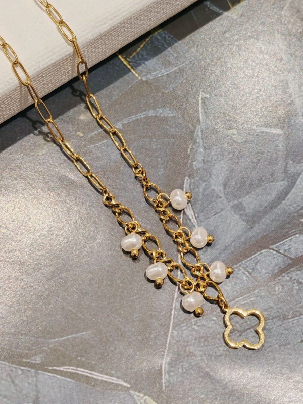Collier acier inoxydable femme N043