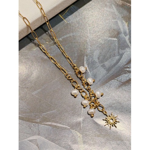 Collier acier inoxydable femme N044