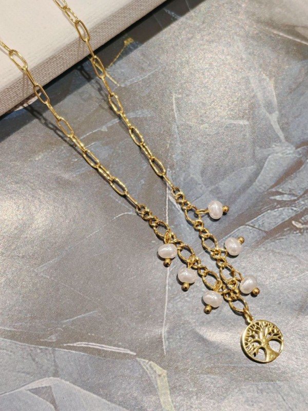 Collier acier inoxydable femme N045