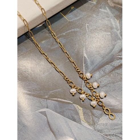 Collier acier inoxydable femme N046