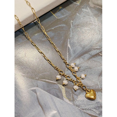 Collier acier inoxydable femme N047
