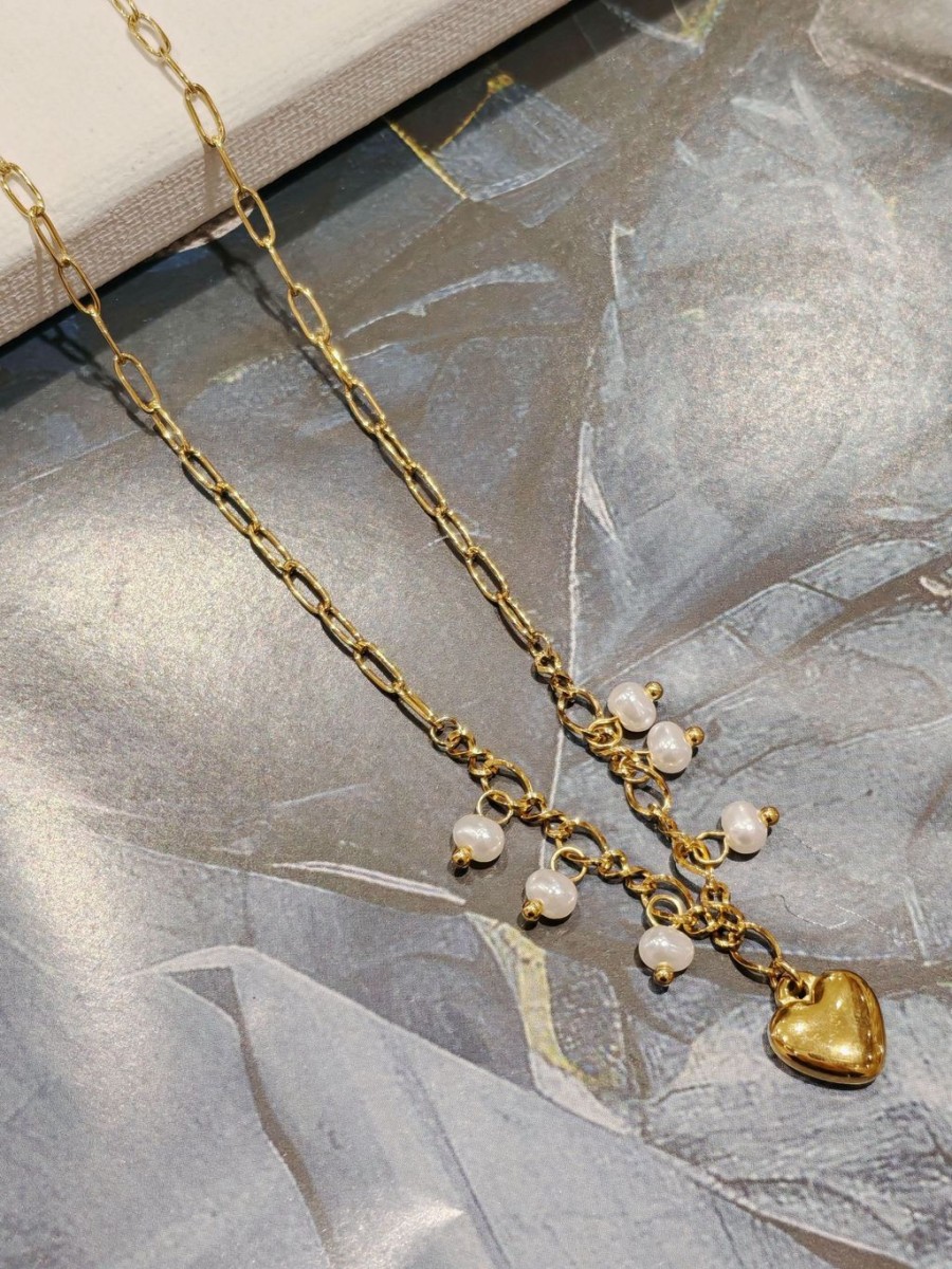 Collier acier inoxydable femme N047