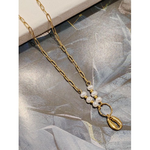 Collier acier inoxydable femme N049