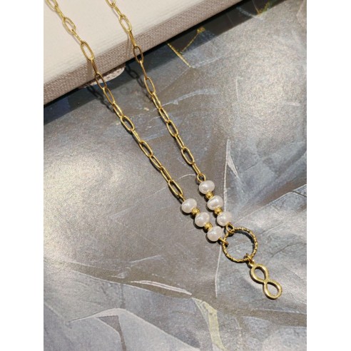 Collier acier inoxydable femme N050