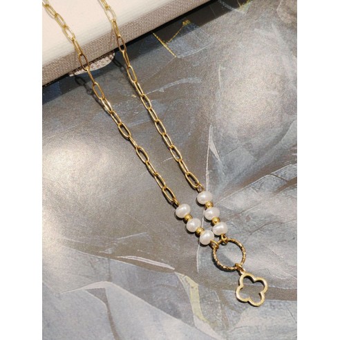 Collier acier inoxydable femme N051