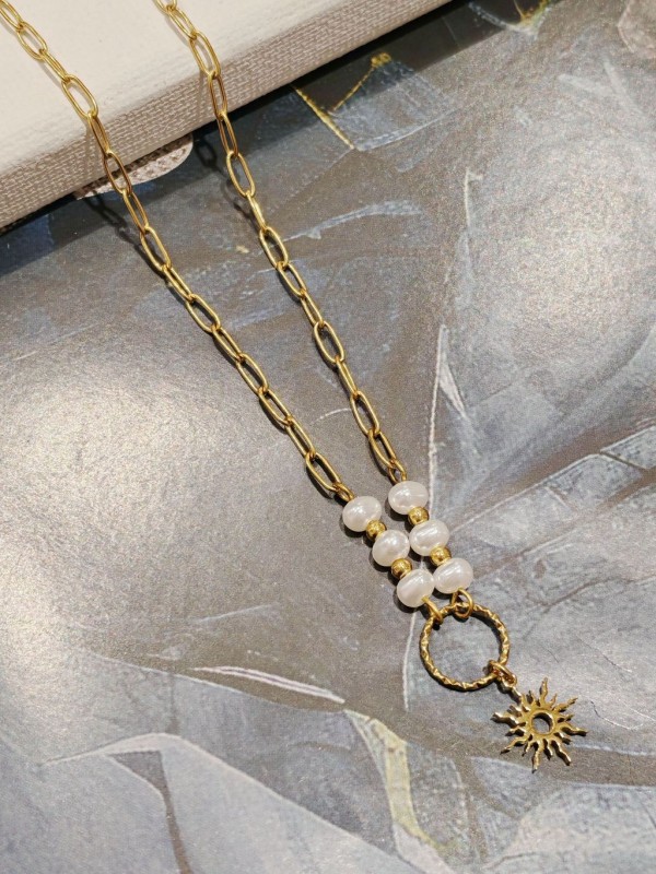 Collier acier inoxydable femme N052
