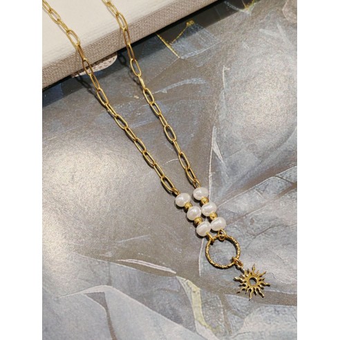 Collier acier inoxydable femme N052