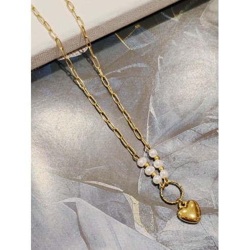 Collier acier inoxydable femme N053