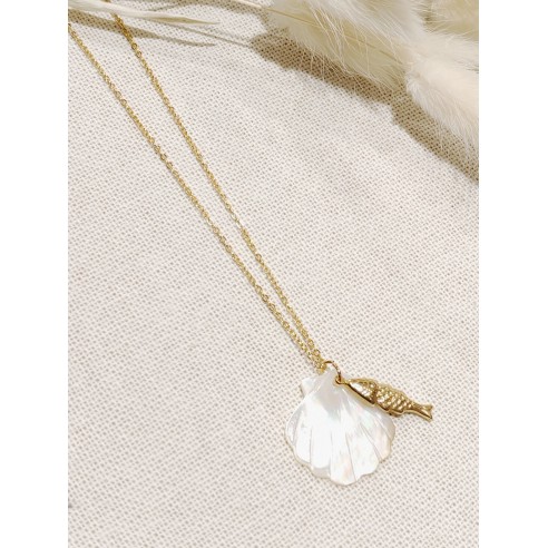 Collier acier inoxydable femme N057