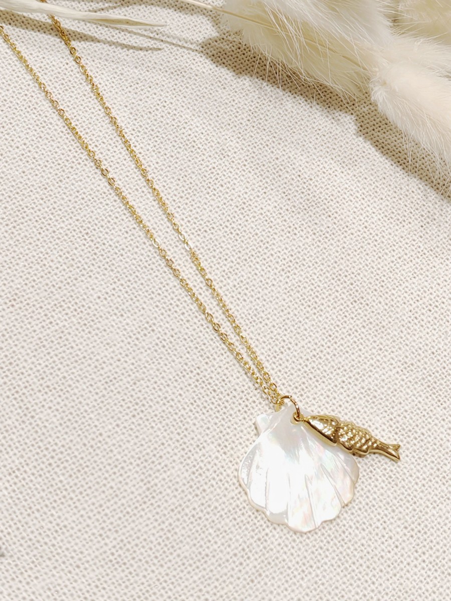 Collier acier inoxydable femme N057