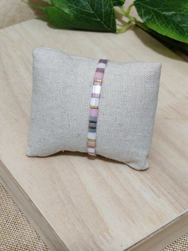 Bracelet élastique perles japonaises MIYUKI BR066