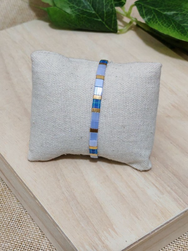 Bracelet élastique perles japonaises MIYUKI BR067