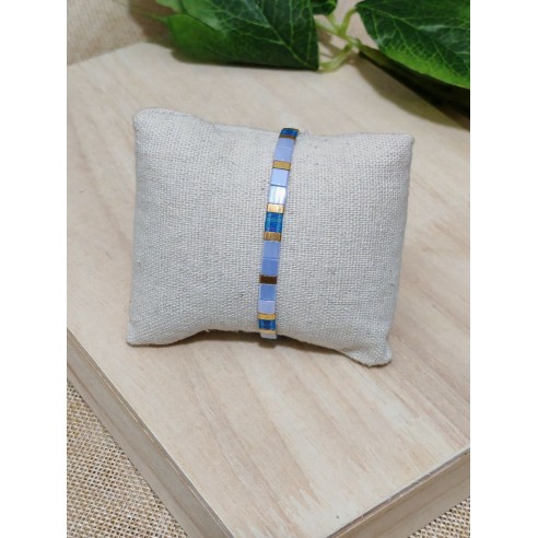 Bracelet élastique perles japonaises MIYUKI BR067