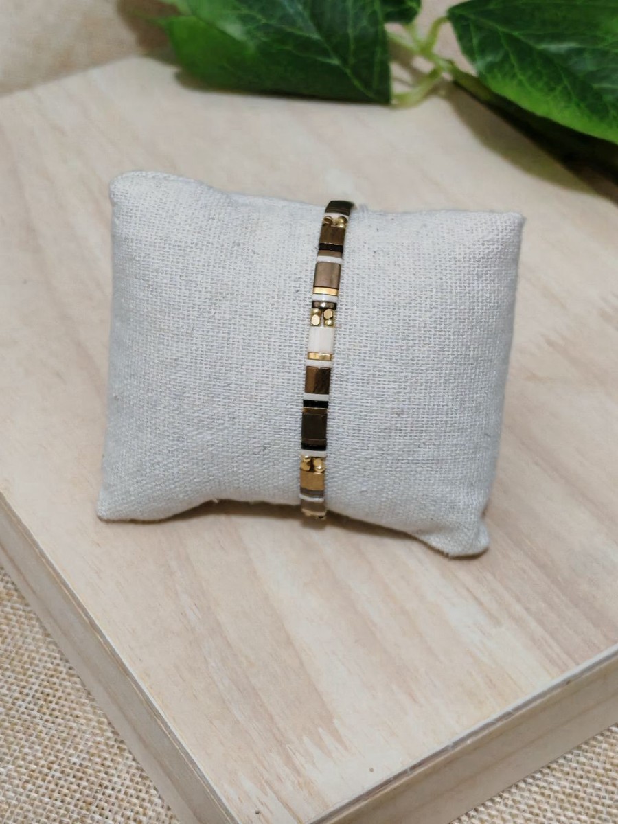Bracelet élastique perles japonaises MIYUKI BR070