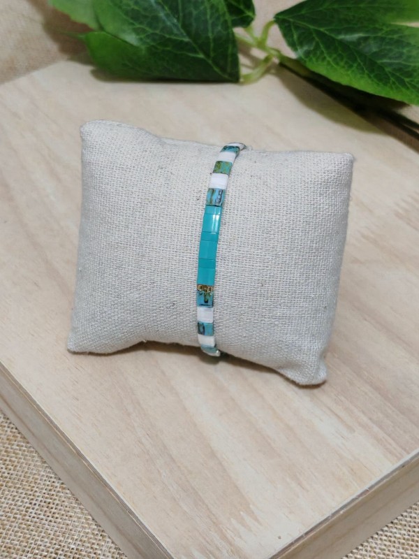 Bracelet élastique perles japonaises MIYUKI BR072