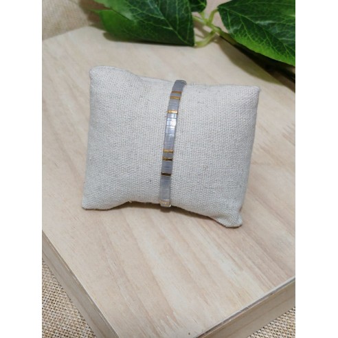 Bracelet élastique perles japonaises MIYUKI BR073