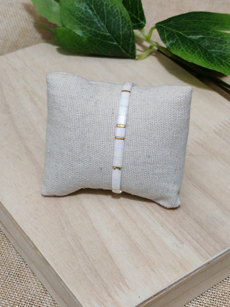 Bracelet élastique perles japonaises MIYUKI BR075
