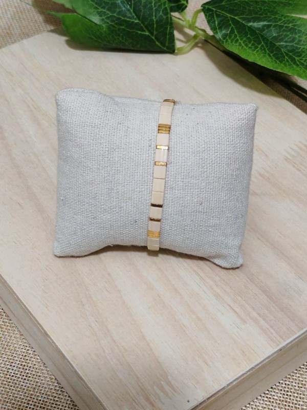 Bracelet élastique perles japonaises MIYUKI BR077