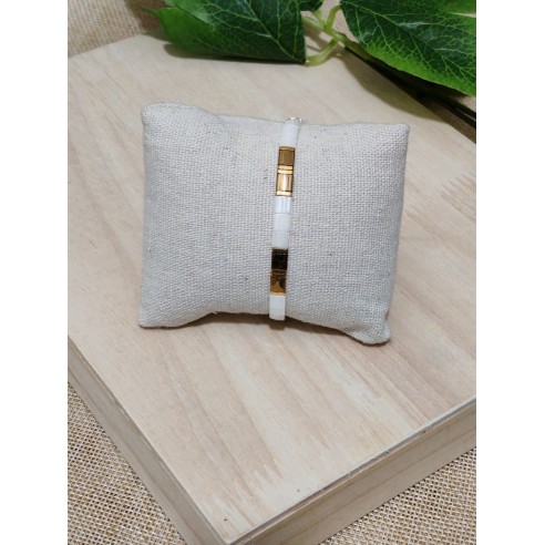 Bracelet élastique perles japonaises MIYUKI BR079