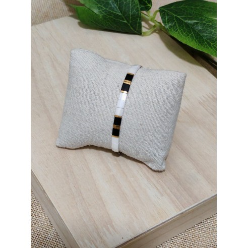 Bracelet élastique perles japonaises MIYUKI BR086