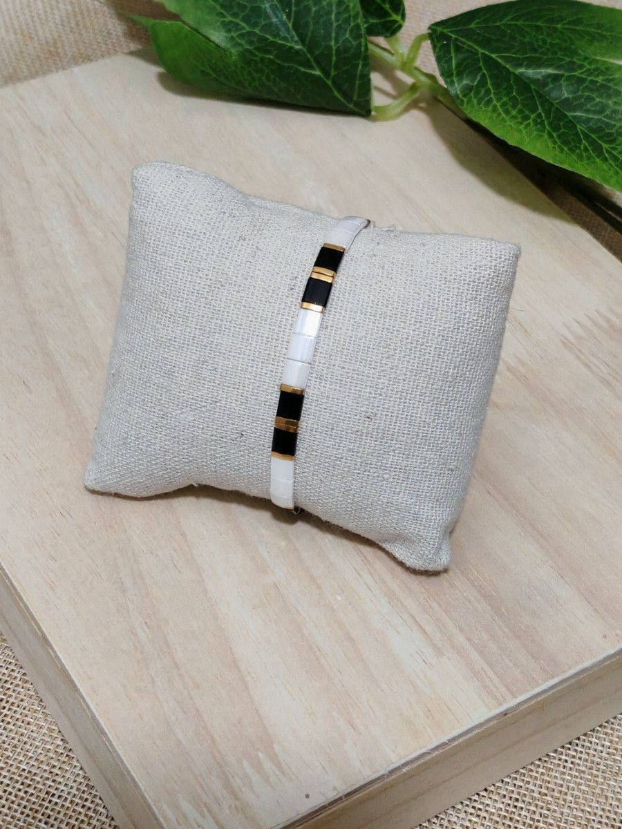 Bracelet élastique perles japonaises MIYUKI BR086