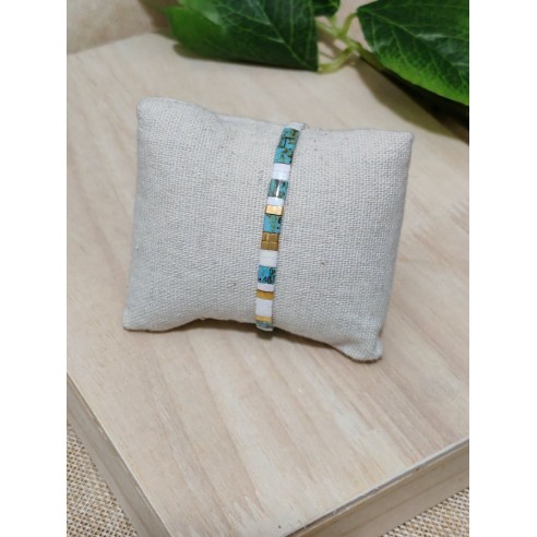 Bracelet élastique perles japonaises MIYUKI BR087