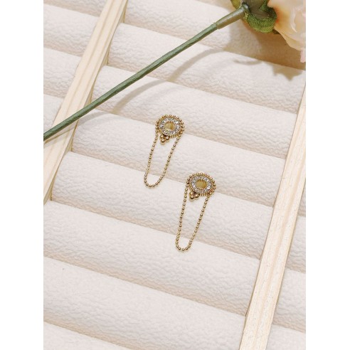 Boucles d'oreilles acier inoxydable E149