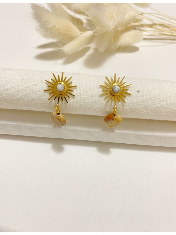 Boucles d'oreilles acier inoxydable E163