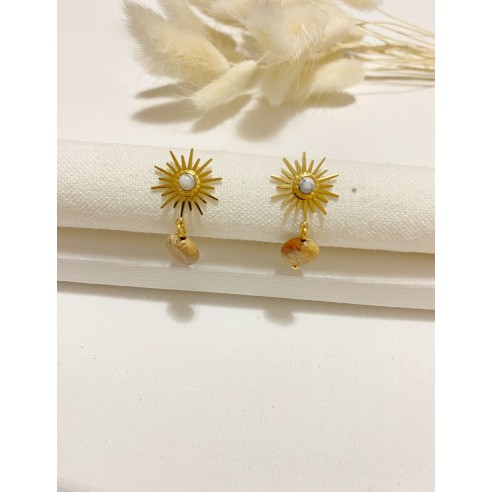 Boucles d'oreilles acier inoxydable E163