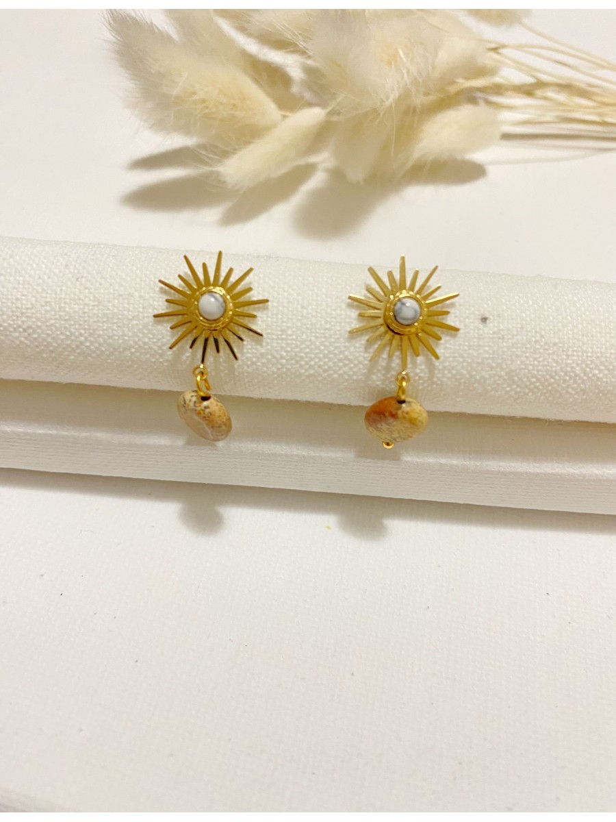 Boucles d'oreilles acier inoxydable E163