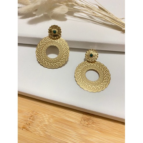 Boucles d'oreilles acier inoxydable E165