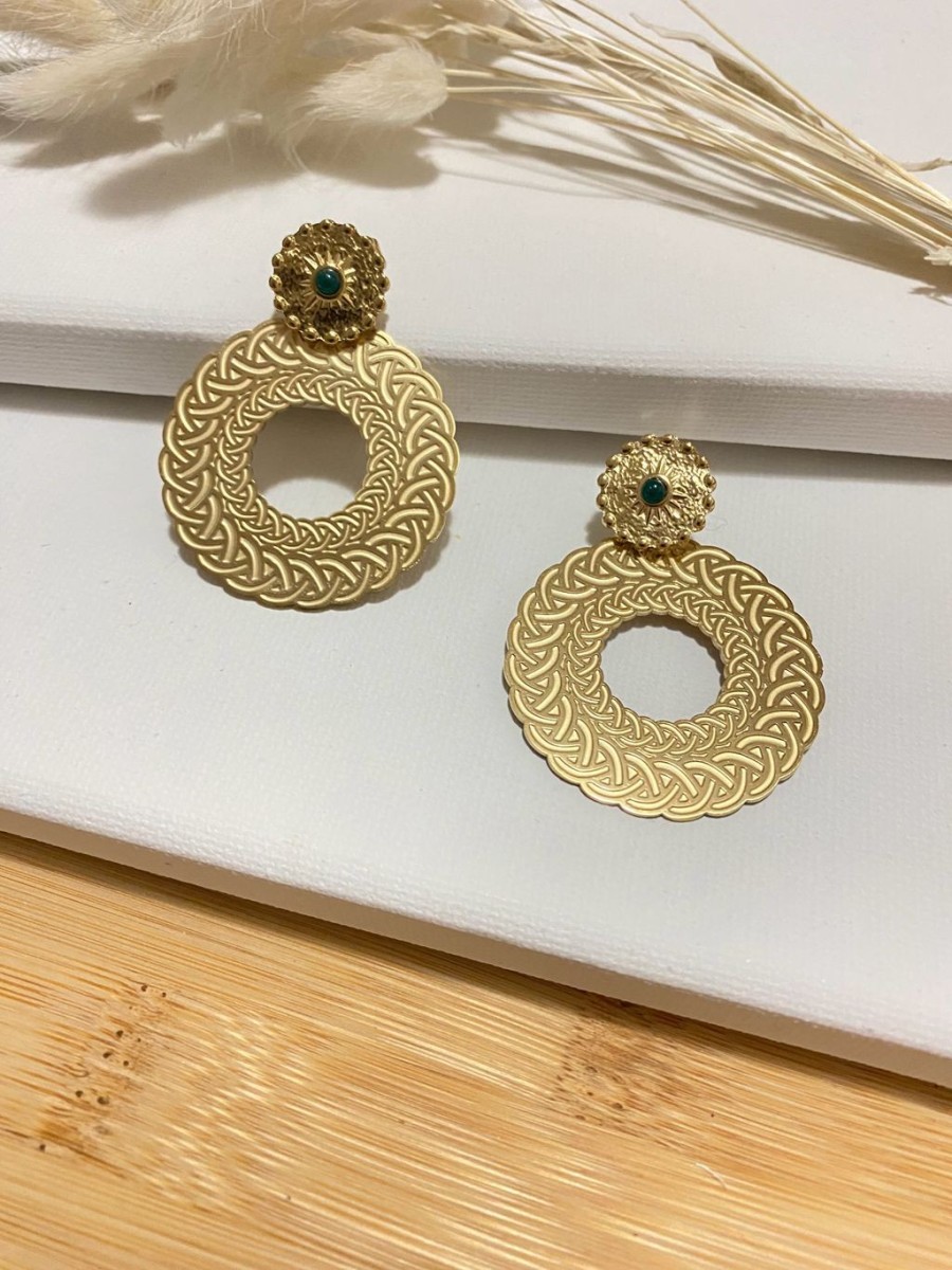 Boucles d'oreilles acier inoxydable E165