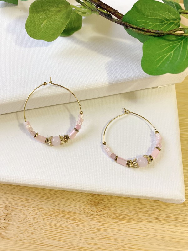 Boucles d'oreilles acier inoxydable E169