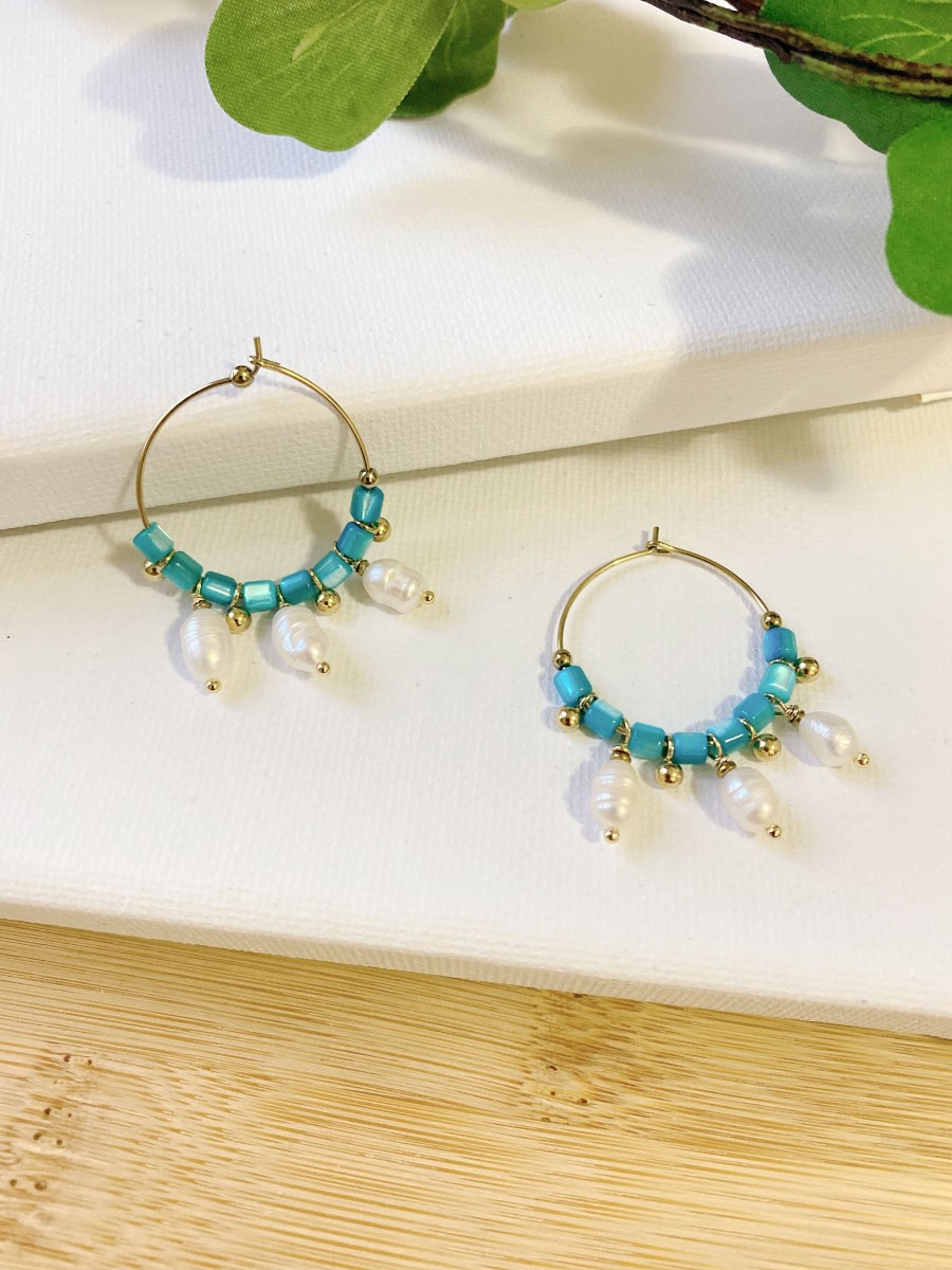 Boucles d'oreilles acier inoxydable E170