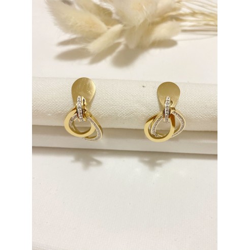 Boucles d'oreilles acier inoxydable E180