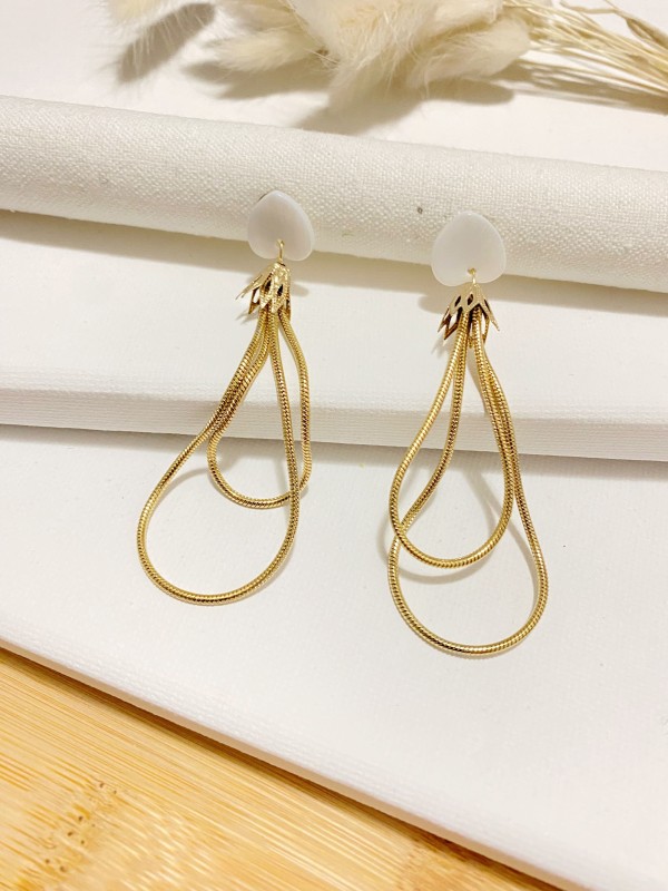 Boucles d'oreilles acier inoxydable E184