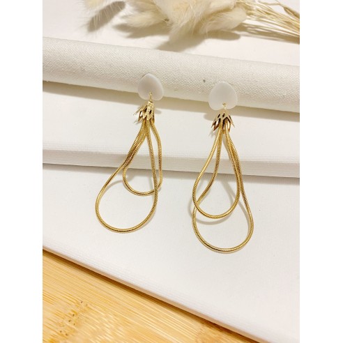 Boucles d'oreilles acier inoxydable E184
