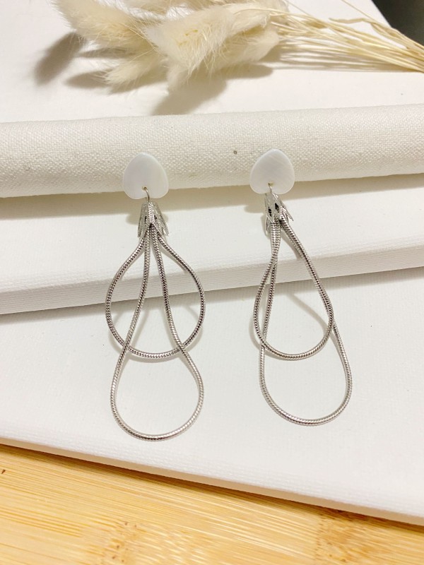 Boucles d'oreilles acier inoxydable E184 2
