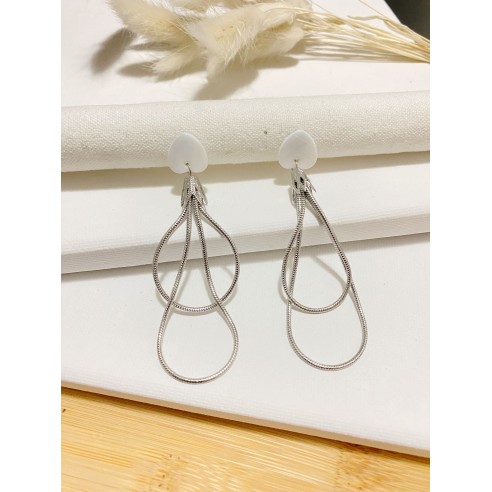 Boucles d'oreilles acier inoxydable E184