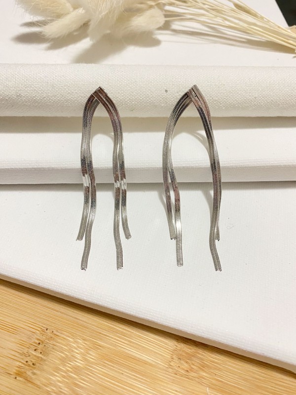 Boucles d'oreilles acier inoxydable E185