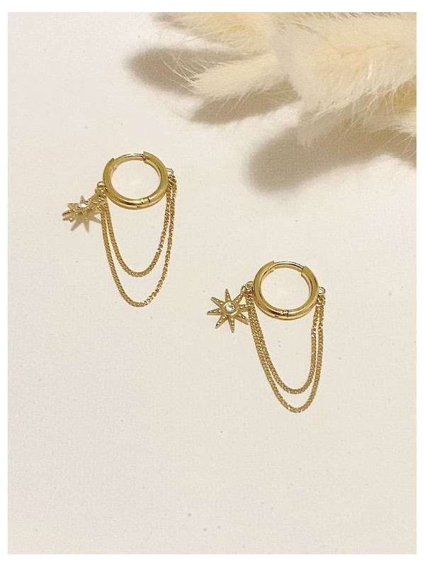 Boucles d'oreilles acier inoxydable E187