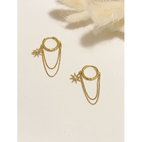 Boucles d'oreilles acier inoxydable E187