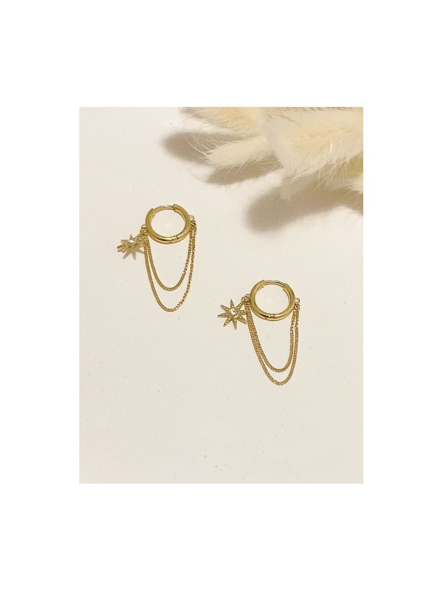 Boucles d'oreilles acier inoxydable E187